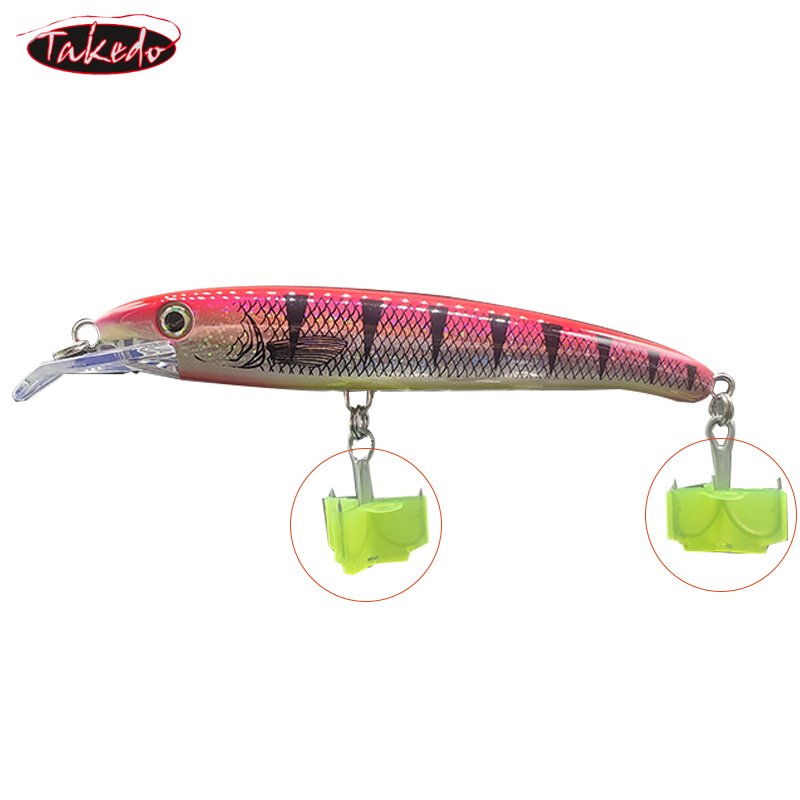 TAKEDO 50PCS White Yellow Hook Safe Cap Slots Sleeves Tool Durable Protector Caps Fishing Out Hook Cover Safety Treble Fish Gear