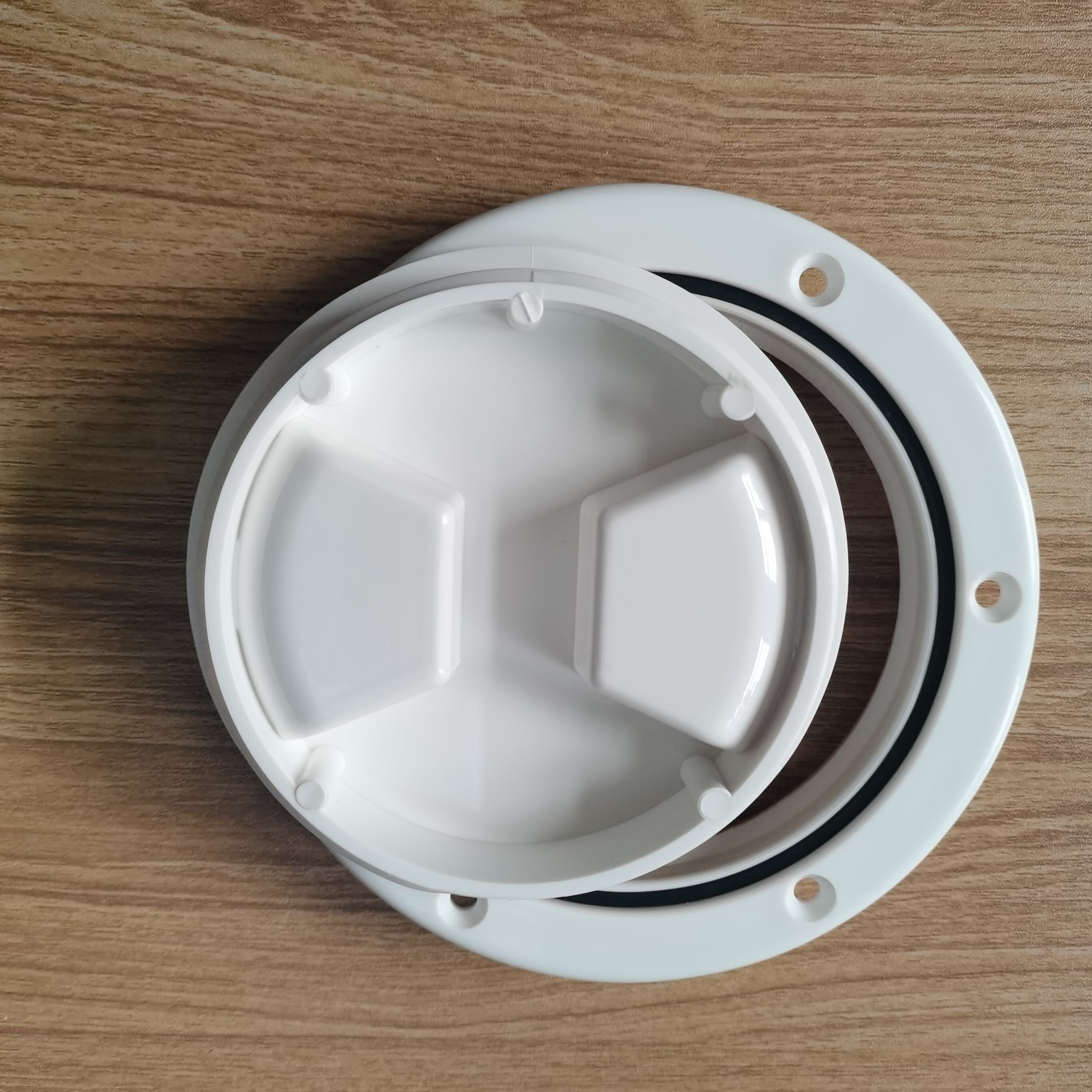 4 Inch ABS Hatch Cover Inspection Hole Round Deck Plates with Anti-slip Function