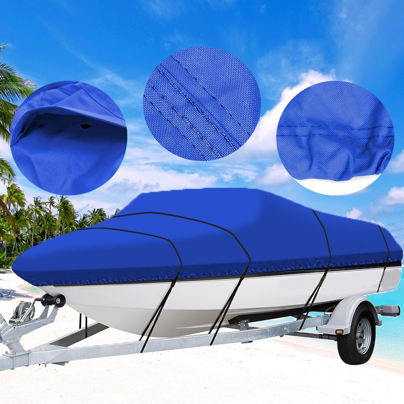 Custom Design Logo and Models Boat Cover Heavy Duty Marine Grade Polyester Waterproof UV Proof Dustproof Boat Cover