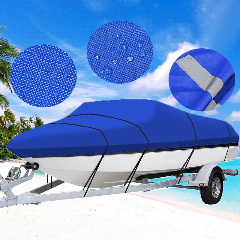 Custom Design Logo and Models Boat Cover Heavy Duty Marine Grade Polyester Waterproof UV Proof Dustproof Boat Cover