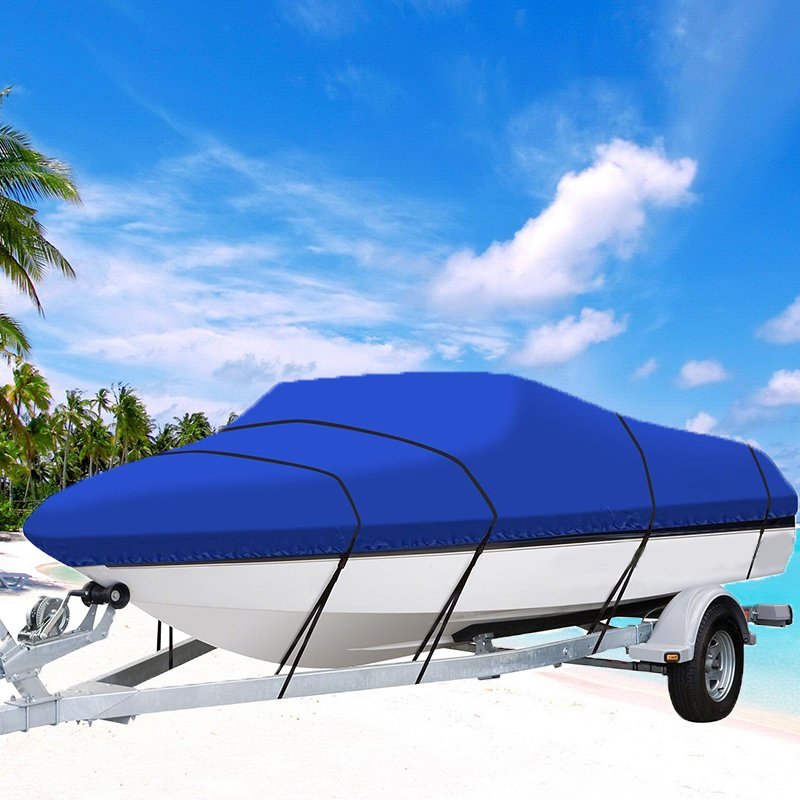 Custom Design Logo and Models Boat Cover Heavy Duty Marine Grade Polyester Waterproof UV Proof Dustproof Boat Cover
