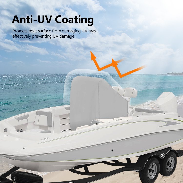 HOMFUL 13 Years Factory Center Console Cover Waterproof for Fishing Marine Boat