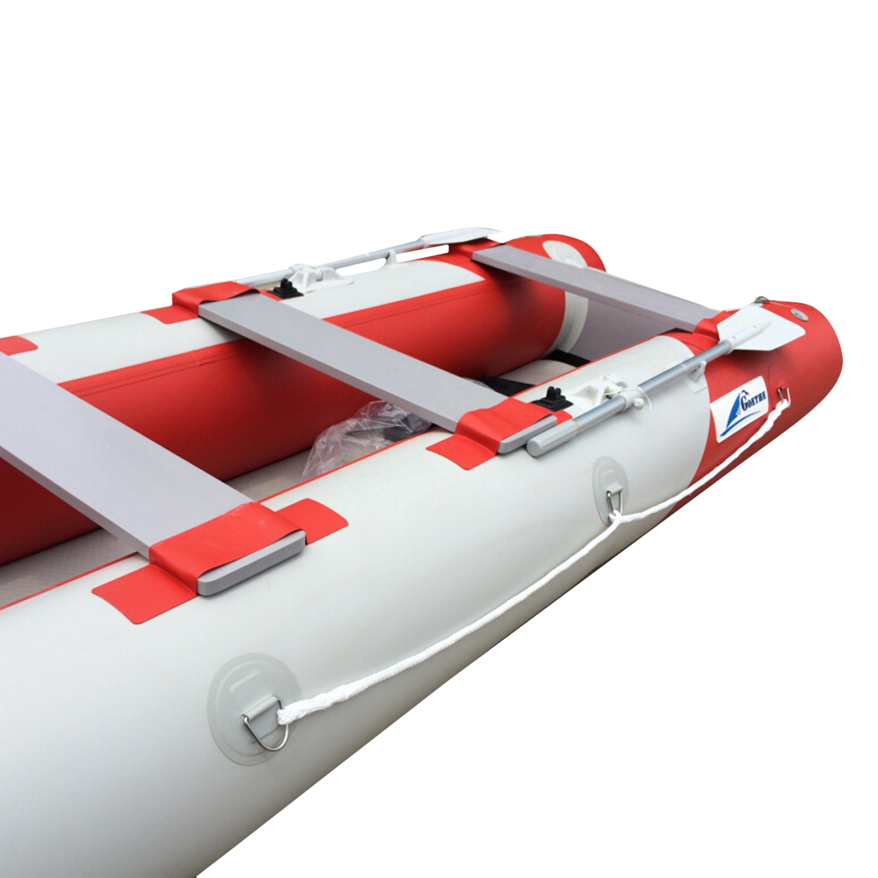 GTK420 Goethe Inflatable Fishing Rowing Kayak With Aluminum Boat Tent Seat Kayak Fishing Row Jetski Inflatable Boat