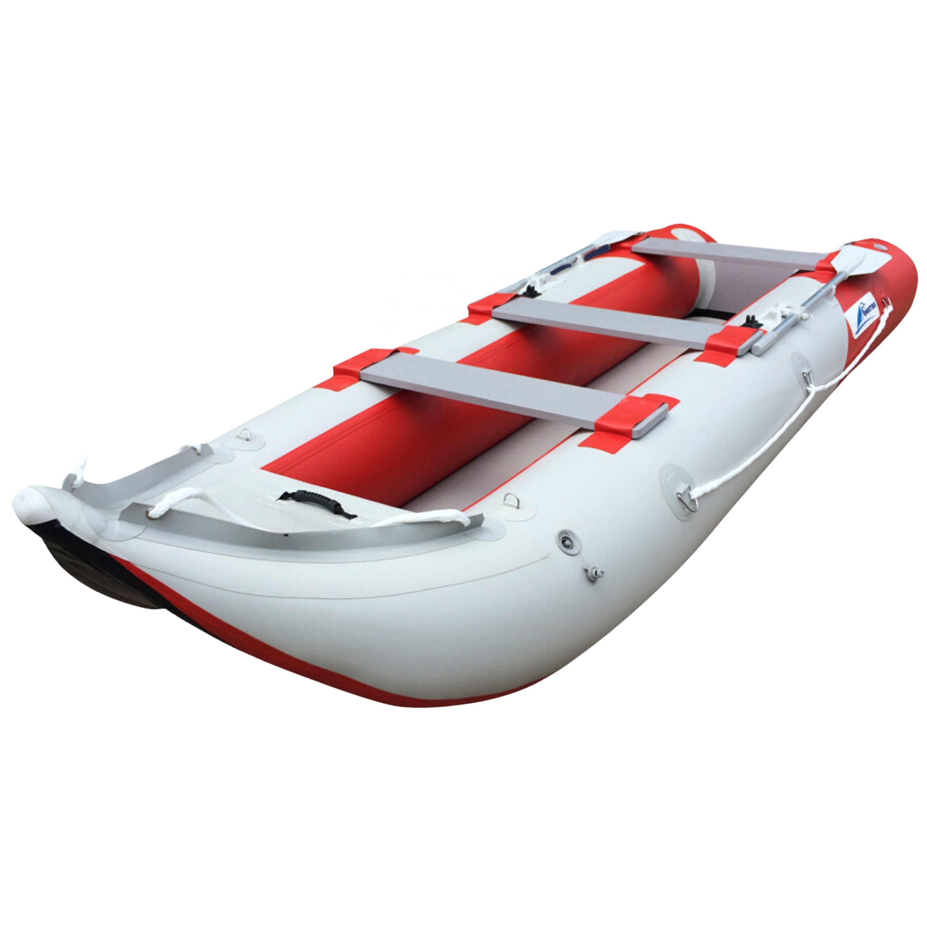 GTK420 Goethe Inflatable Fishing Rowing Kayak With Aluminum Boat Tent Seat Kayak Fishing Row Jetski Inflatable Boat