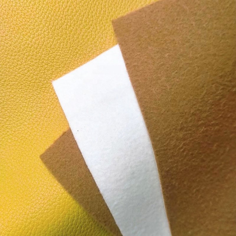 1.2mm Lychee Genuine Leather Feel Water & Stretch Proof Embossed PU Leather for Bags Shoes Jackets Chairs Sofas Garments