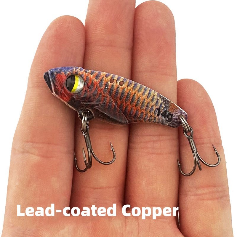 Hot Sale 5g 7g 10g 14g 10 Colors Metal Saltwater Bass Hard Bait 3d Printing Lure Vibration Fishing VIB Lures