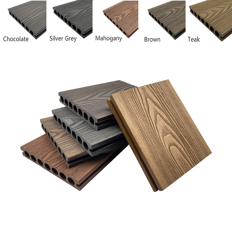 Hollow Wood Plastic Composite Decking Waterproof Outdoor Wpc Decking Floor