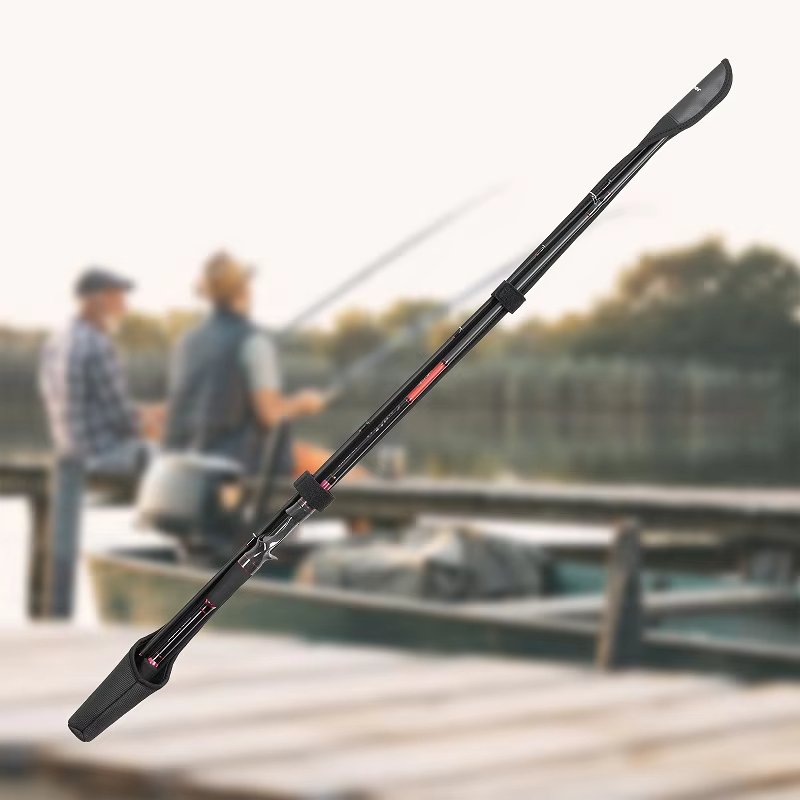 Pullther Fly Fishing Rods Protective Sheath Case Holder Adjustable Length Rope Strap Tackle Pole Storage Cover Portable Tools
