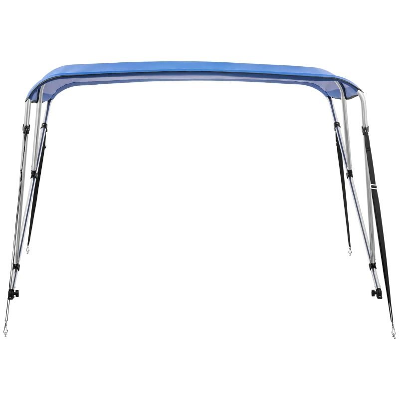 3 Bow 183 X 185-198 X 116 cm Cobalt Blue Boat Cover Waterproof Bimini Top Awning Boat Sunroof
