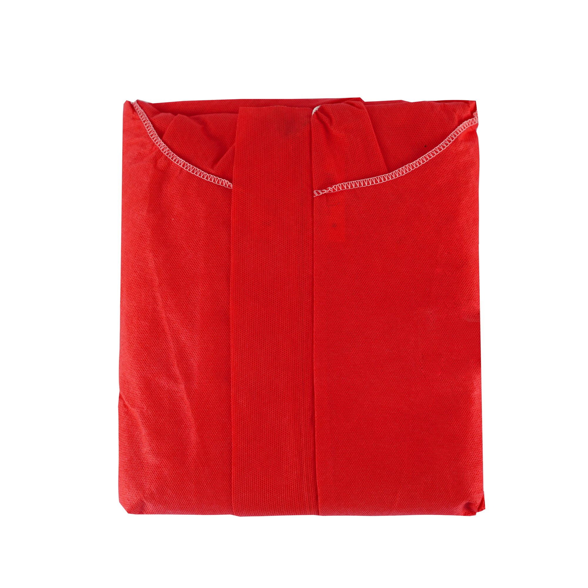 Stock Available Red Sms Back Panel Coverall Disposable Coverall Sterilized Coverall With Boat Cover