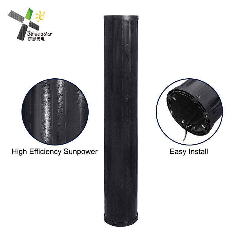 Solar Garden Street Light Solar Panel 1000 Watt 50W 100W 12V Cylindrical Solar Panel Cylinder Tube Outdoor Solar Panels
