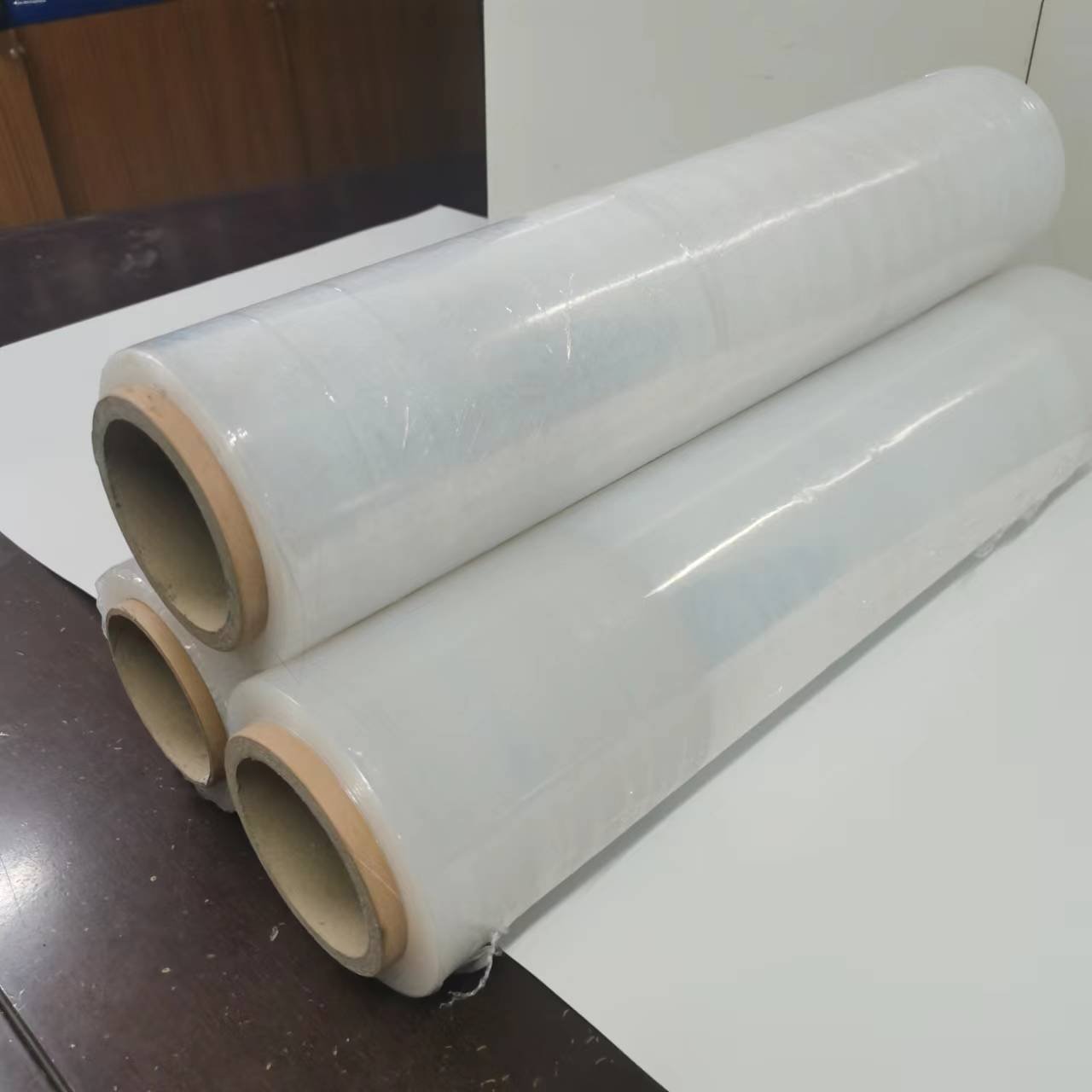 Hot Sale Good Price LLDPE Film Stretching Industrial Stretch Film Transparent Cover Transparent Pvc Sheet Soft Packaging Film