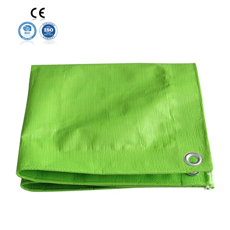 Heavy Duty 13mil 14 Mil Tarp Cover Poly Tarpaulin Stretch Tent Fabric Waterproof Customized Woven Mesh Fabric 100% Polyester FHC