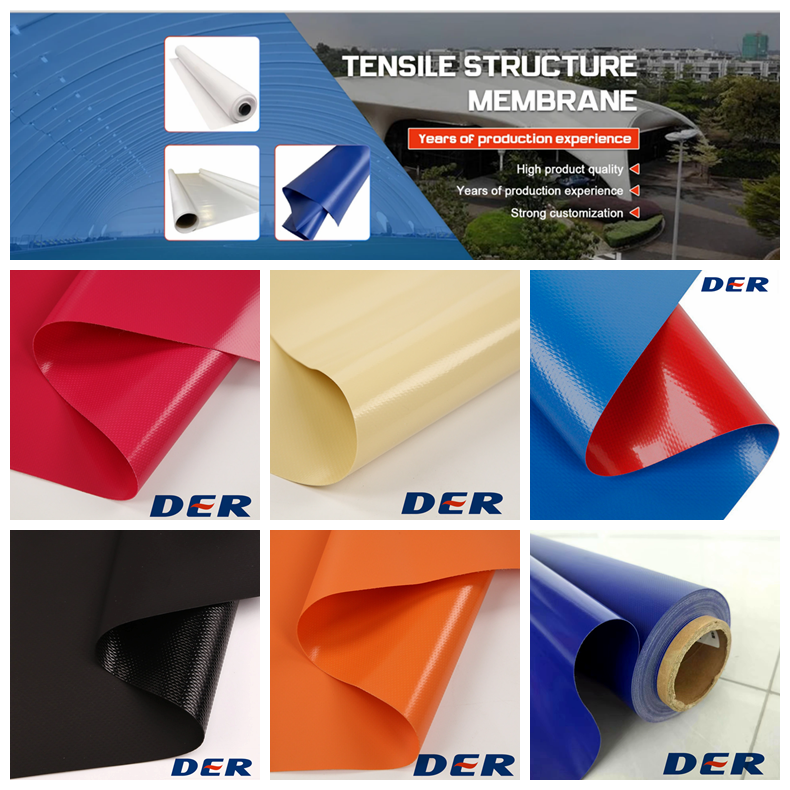 Marine-Grade 900GSM PVC Tarpaulin Heavy-Duty Waterproof Anti-Static Coated Woven for Boats Outdoor Tents Industrial Protection