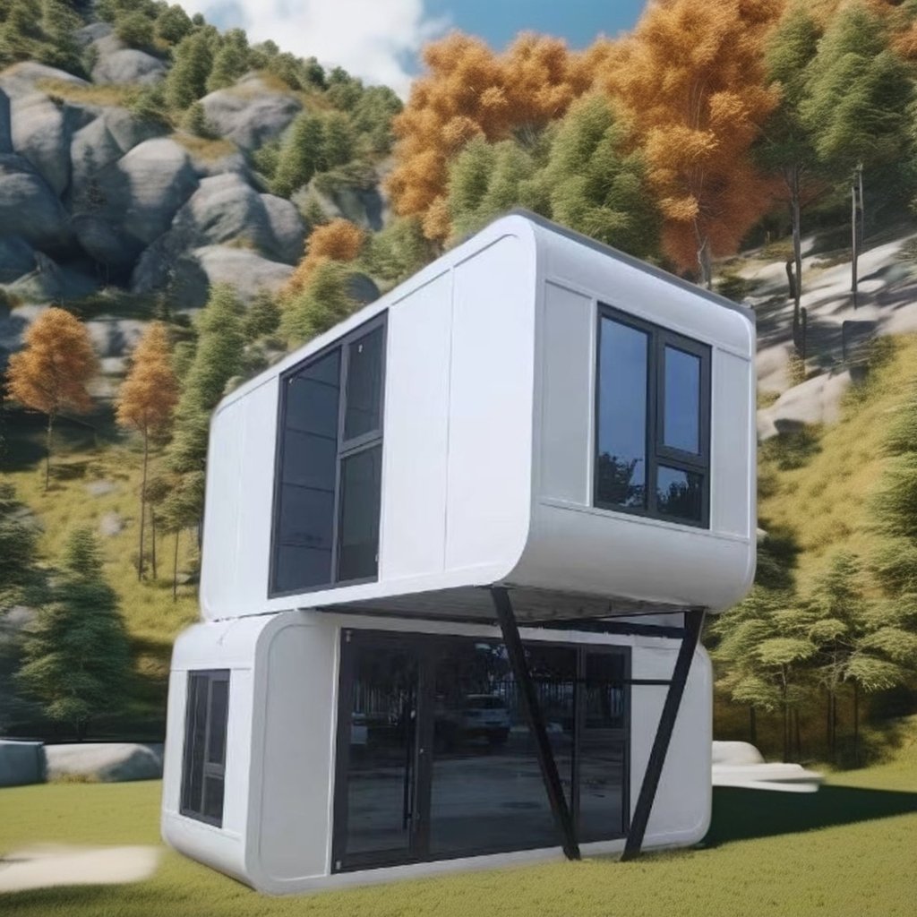 Fashionable Off-Road Apple Cabin Travel Trailer for Camping RV Camper with Bathroom for Hotel Use or Flat Pack Container