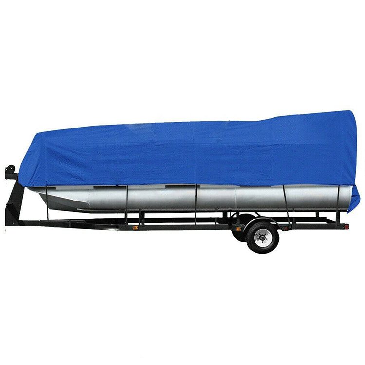 Custom 210D 300D 420D Boat Cover Waterproof and UV Resistant Protection Pontoons Boat Cover