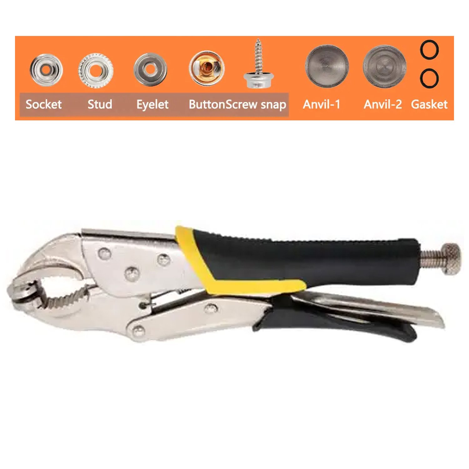 YUHANG Heavy-Duty Snap Setter Pliers, Fastener Pliers, Repairing Boat Covers/Canvas Pliers