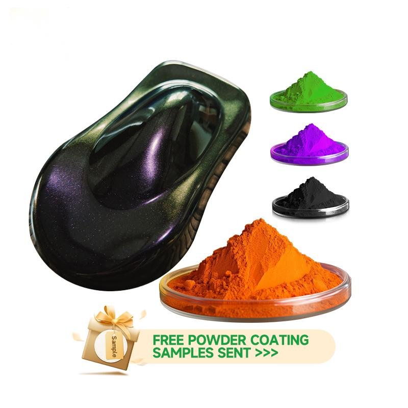 Manufacturer Supply EP3910 Blue Color Powder Coating Automotive Paint Epoxy Polyester Powder Coating