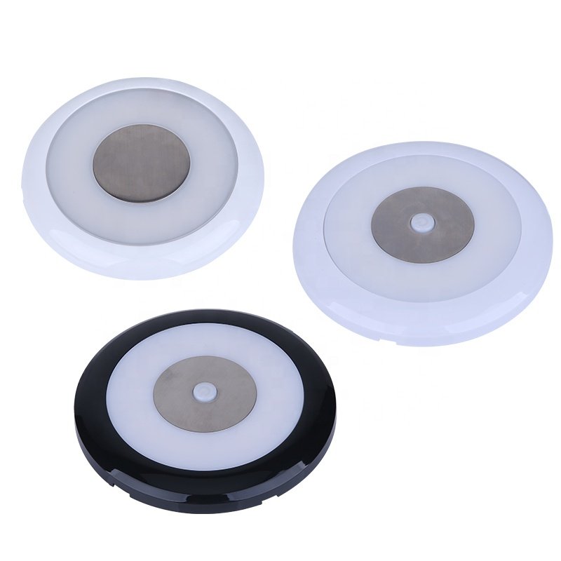 Dual Color Optional Frosted Cover DC10-30V Waterproof Dome Light Camping RV Interior Lights Ceiling Lamp for Interior RV/Van