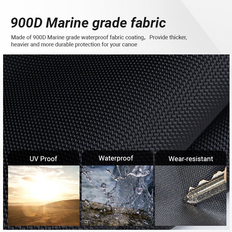 STARRYHEART 600D/900D Polyester Boat Cover Kayak Front Seat Cover Kayak Cockpit Cover
