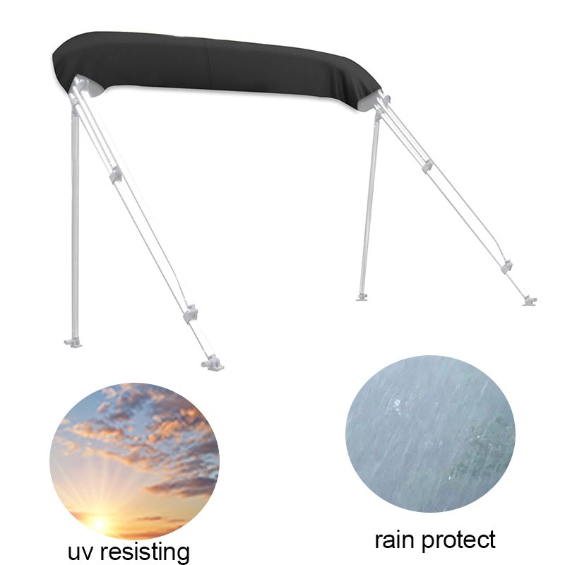 Wholesale Bimini Top 600D Polyester Waterproof and Sun Shade Aluminum Tube Boat Tent Top Cover Bimini Top for Boat
