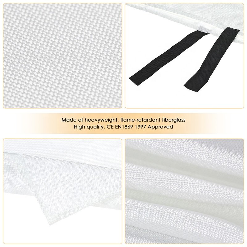 1M X 1M Sealed Fire Blanket Home Safety Fighting Fire Extinguishers Tent Boat Emergency Survival Safety Cover