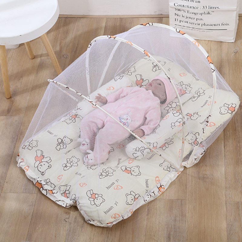 Baby Mosquito Net Bed Tent Kids Portable Folding Crib Cover Breathable Foldable