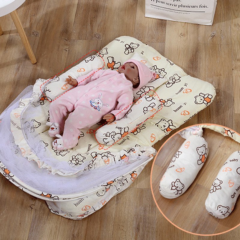 Baby Mosquito Net Bed Tent Kids Portable Folding Crib Cover Breathable Foldable