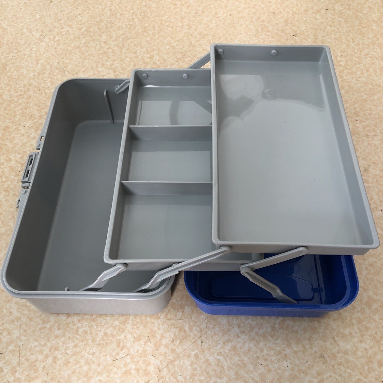 28X16.5X13cm 480g Multi Layer Tray Fishing Storage Box Tackle Plastic Lure Box Fishing Tackle Box Handy Fishing Tackle Tool case