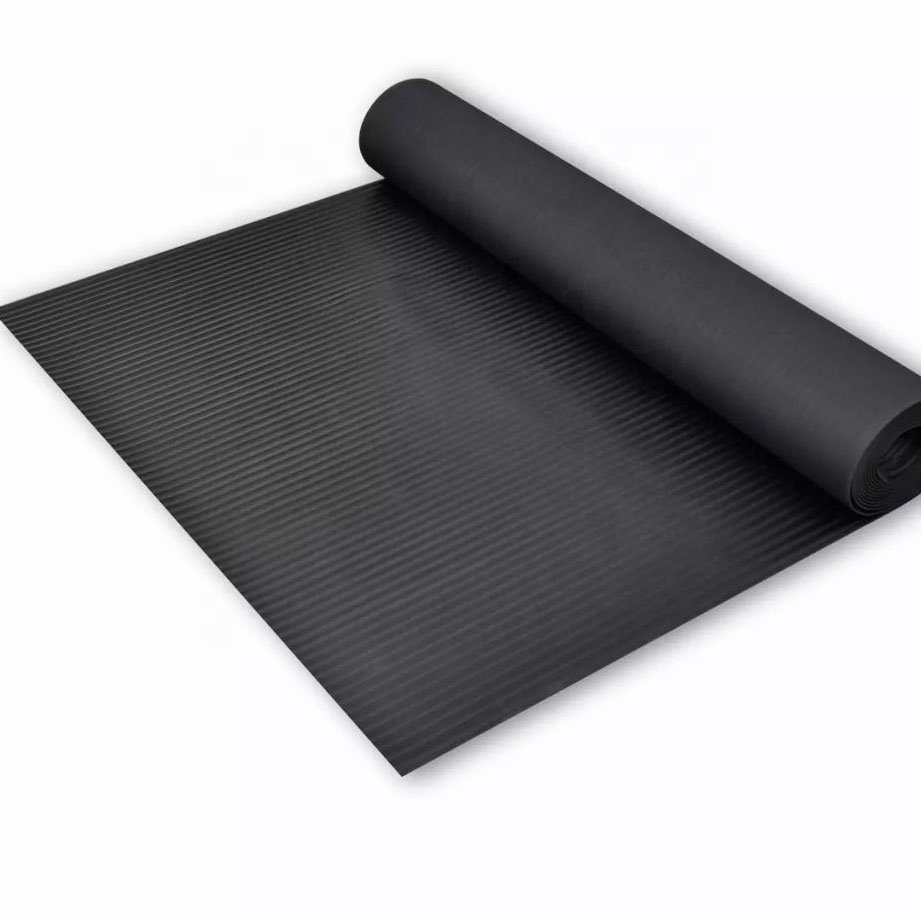 Strip Ribbed Skid Resistence Rubber Sheet Used for Outdoor Flooring Mat