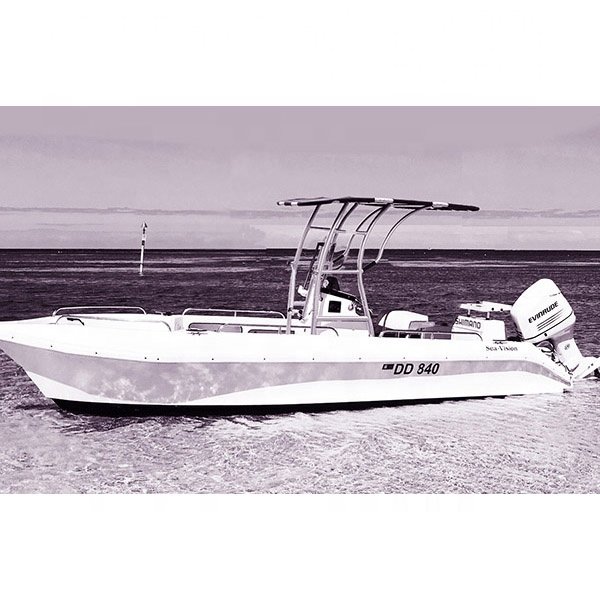 Dolphin Pro3 Extreme Heavy Duty Center Console Boat T Top Anodized Frame W/ Black Canopy Marine Bimini Top