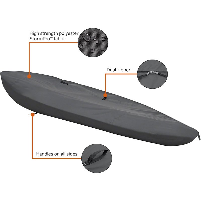 Universal Canoe Cover Heavy Duty Oxford Fabric UV Resistant Kayak Cover Bag Storage Box Outdoor