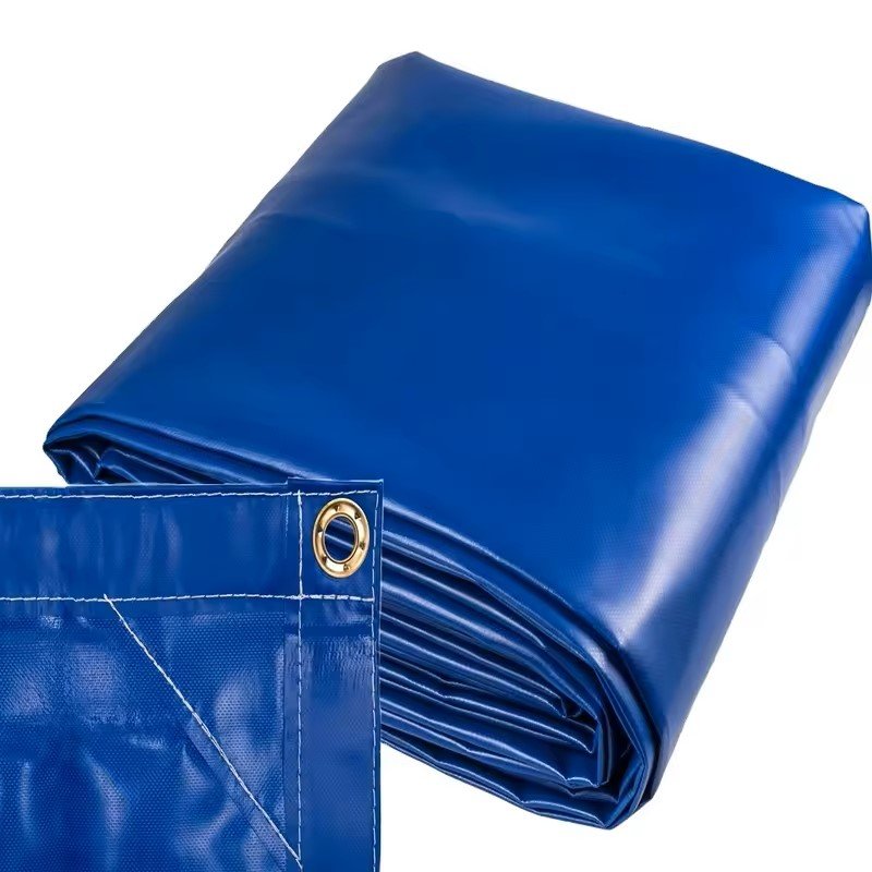High Quality Customized PVC Tarpaulin Cover Heavy Duty Blue Waterproof Woven Fabric Truck Car Boat Tent to Export Standards