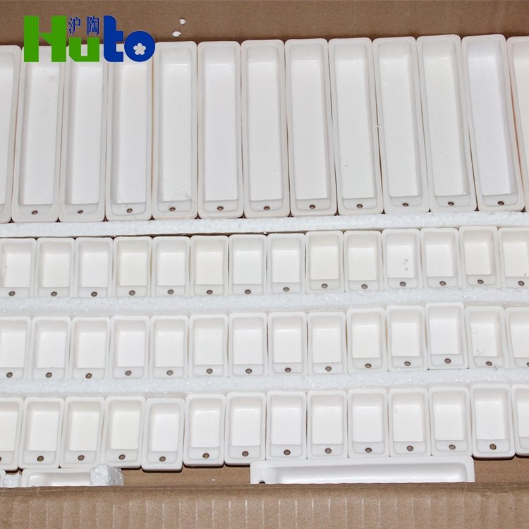 100ml With Cover Lid Boat Alumina Al2o3 Crucibles Alumina Boat