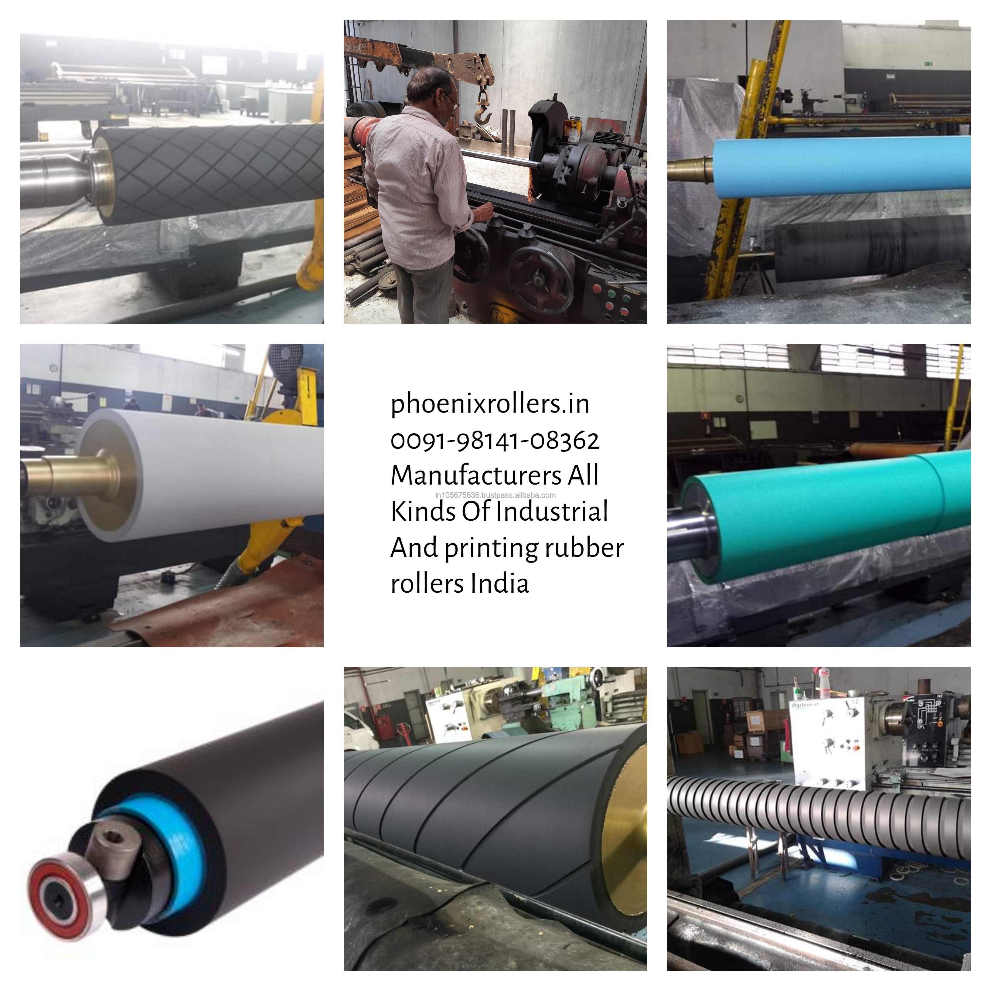 High Precision OEM Polyurethane Rubber Roller Urethane Covered Rollers Making As Per Drawing Supplied Custom Building Services