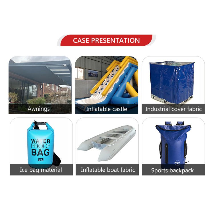 Waterproof PVC Coated Textile 1000D Polyester Fabric for Inflatable Rescue Boat Kayaks Fishing Raft