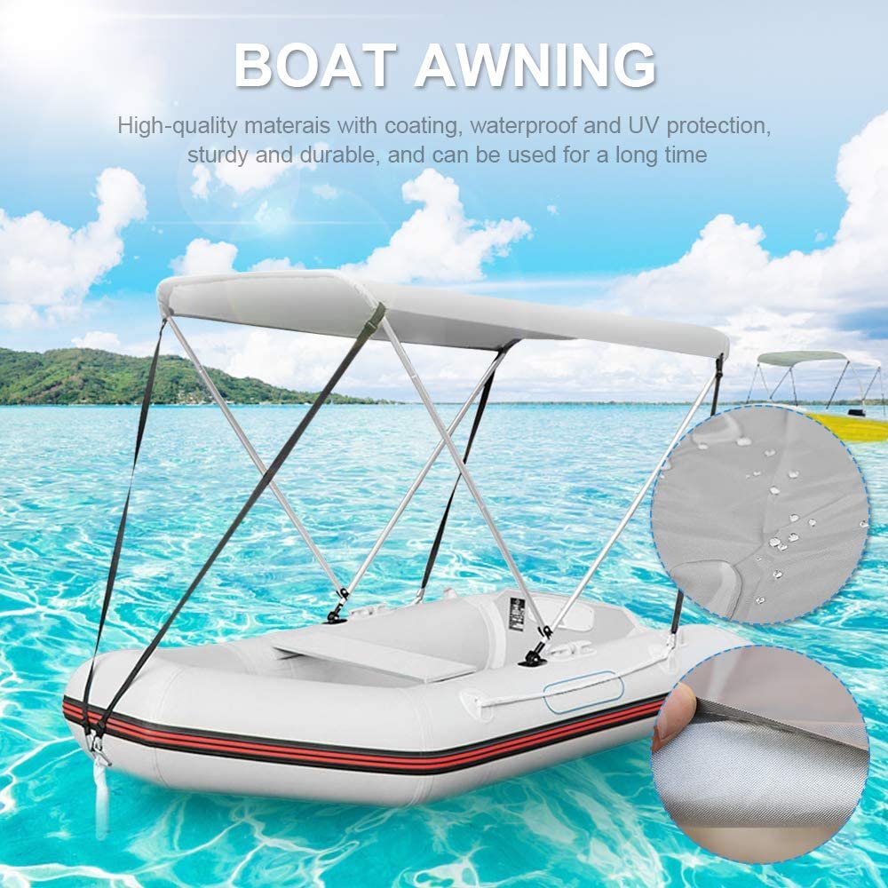 Waterproof Bimini Top Sunshade Plastic Inflatable Boat Cover and Accessories for Kayak Diver Steel Hull Material
