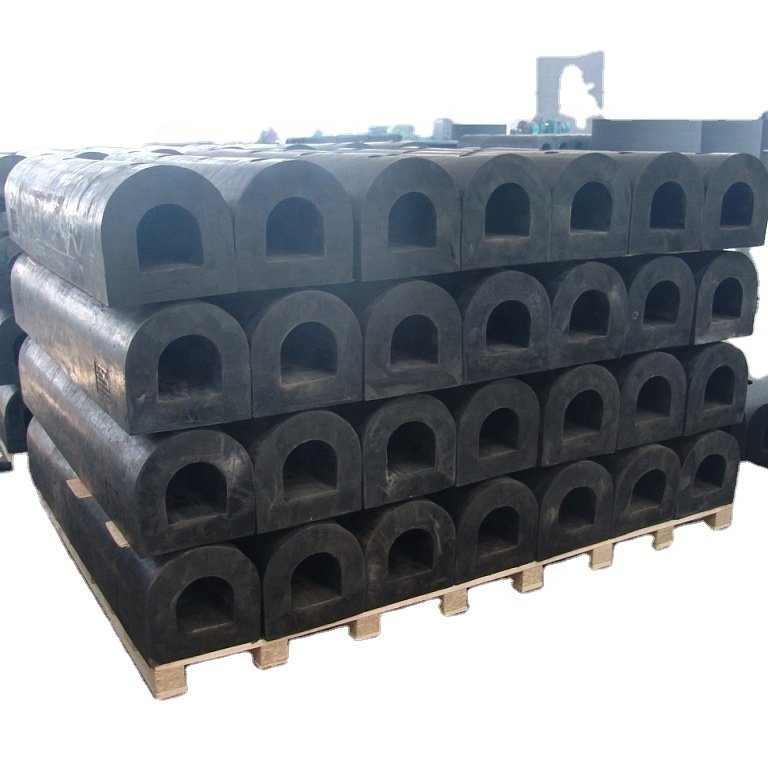 D Type Rubber Dock Fender Small Fenders for Ship Dock Port Shipyard Tugboat Boat