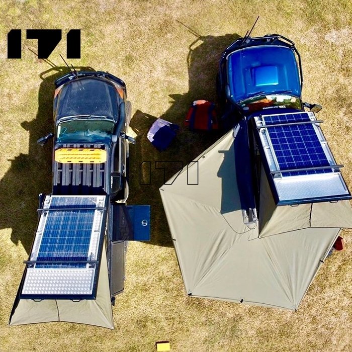 Emergency Shelter Overland Extension Size 270 Shower Tent 270 Degree Aluminum Case Camper Awning for Sun Shelter Tent Nora