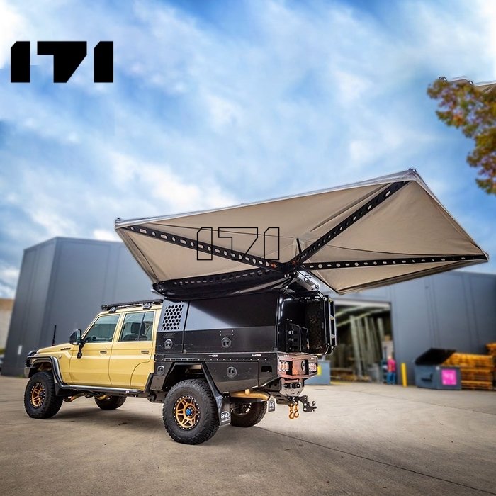 Emergency Shelter Overland Extension Size 270 Shower Tent 270 Degree Aluminum Case Camper Awning for Sun Shelter Tent Nora