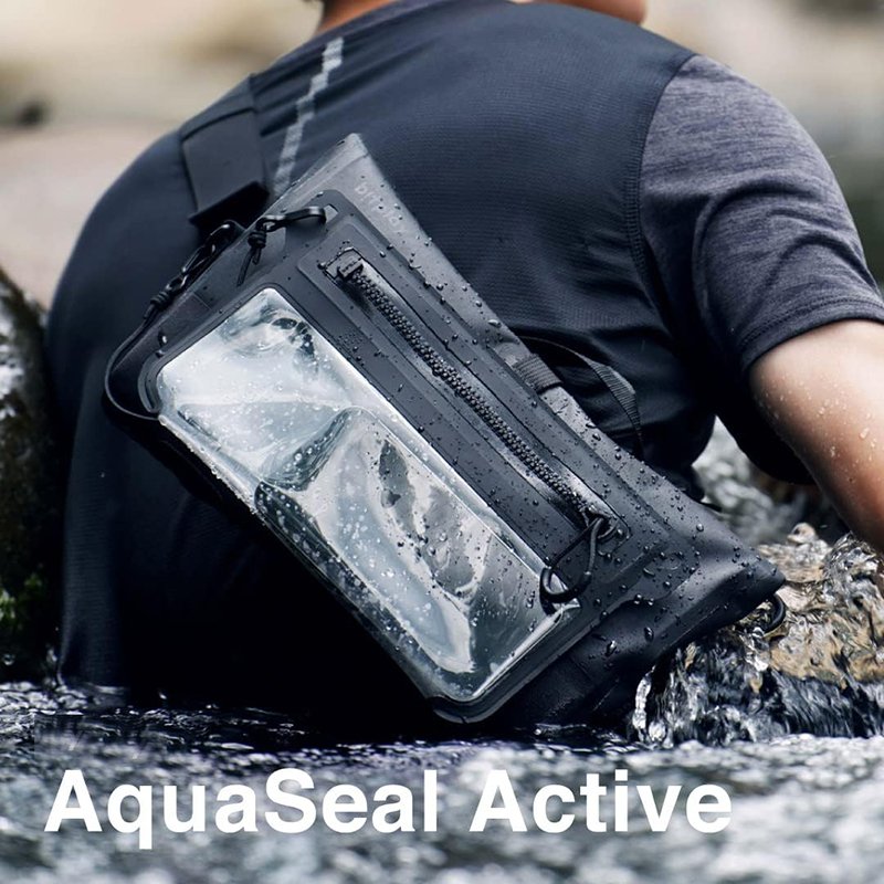Unisex Waterproof Sling Dry Bag Phone Pouch with Adjustable Straps Logo Pattern Cover Closure for Outdoor Activities Daily Life