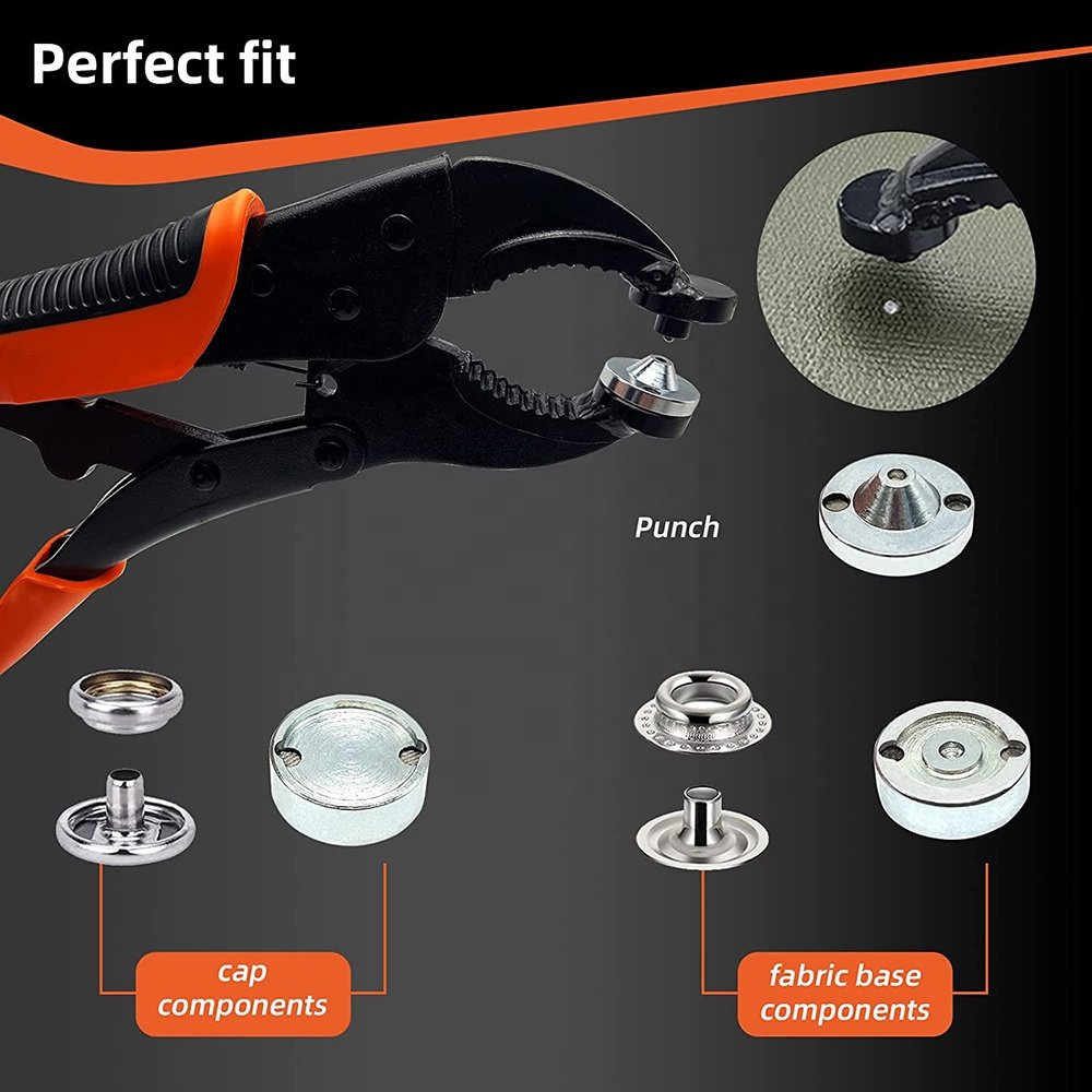 Heavy Duty Snap Fastener Tool Locking Pliers for Boat Cover Replacing Metal Snaps Canvas Sewing Tarps