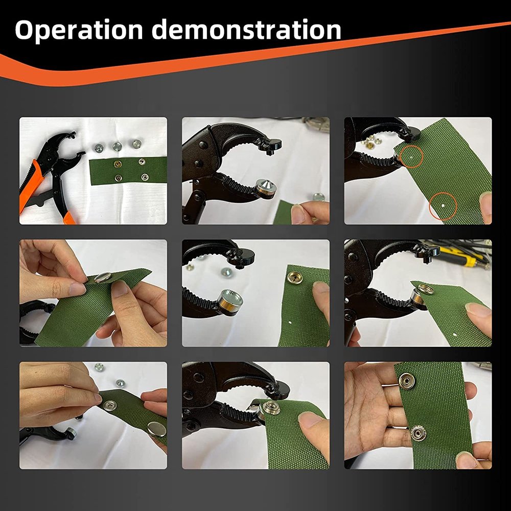 Heavy Duty Snap Fastener Tool Locking Pliers for Boat Cover Replacing Metal Snaps Canvas Sewing Tarps