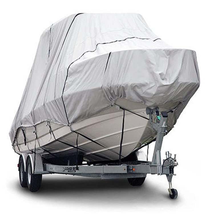 Custom Wholesale Waterproof Oxford 600D 210D 300D 420D Full Size Trailerable Center Yacht Boat Cover