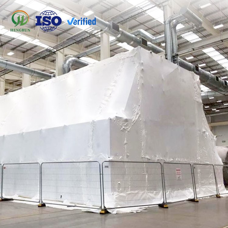 Large Heat Flame Retardant Scaffold Cover PE Film for Equipment Transport Scaffold Film Transparent Wrap Film