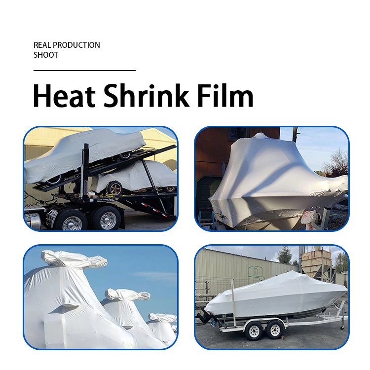 Large Heat Flame Retardant Scaffold Cover PE Film for Equipment Transport Scaffold Film Transparent Wrap Film