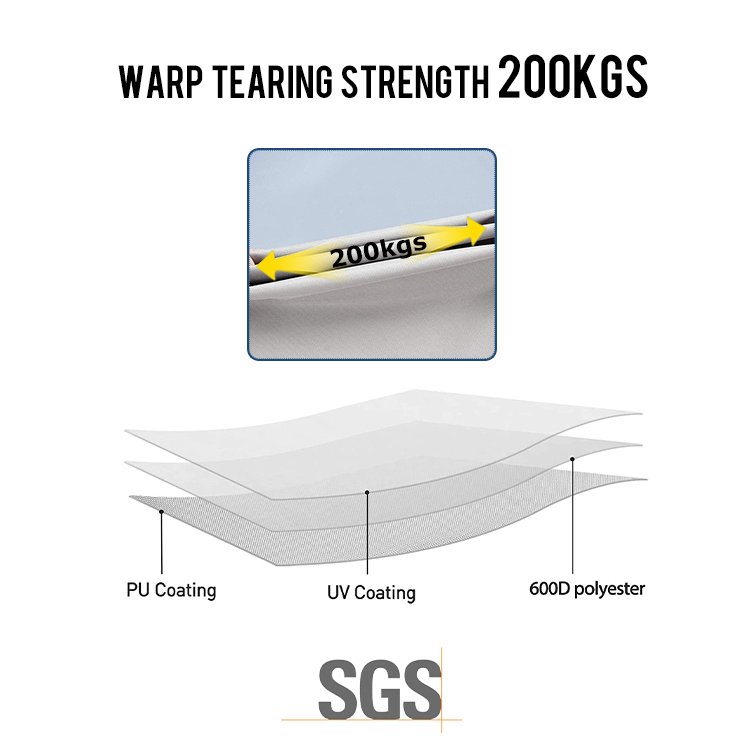 HOMFUL Vietnam Southeast Asia Suppliers 600D Aluminum 4 Bow Bimini Top Boat Cover Boat Canopy For Boats
