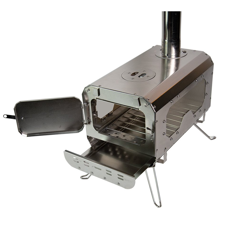 Foldable Camping Wood Stove Hot Tent Stove Outdoor Kitchen Stove for Car Rv Boat Travel
