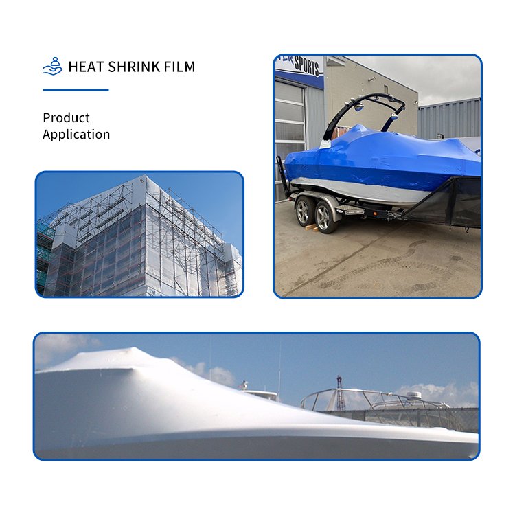 Longevity Customized Packaging Industrial Heat Shrink Film for Covering Boat Car Protective Plastic Films
