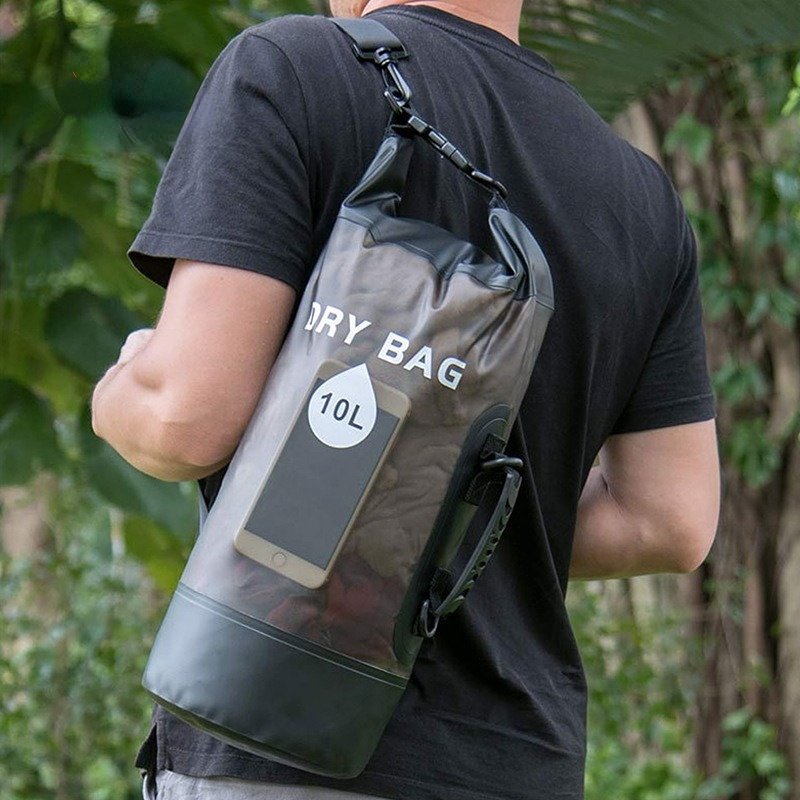5L/10L/20LRoll Top Lightweight Waterproof Backpack Dry Storage Bag for Travel Swimming Boating Kayaking Floating Beach